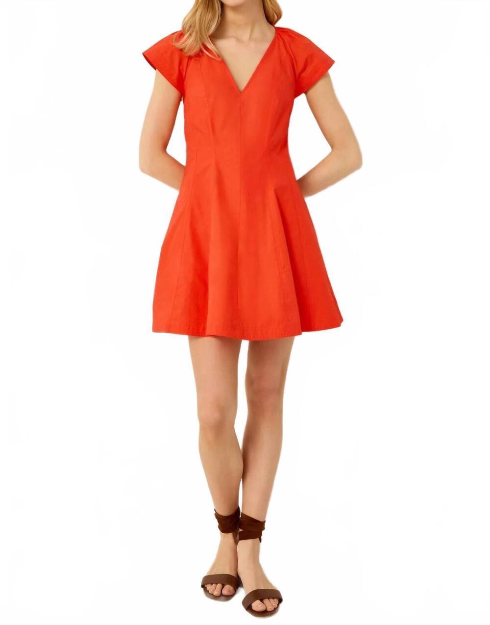 NEW MARIE OLIVER nerissa v neck mini dress in grenadine